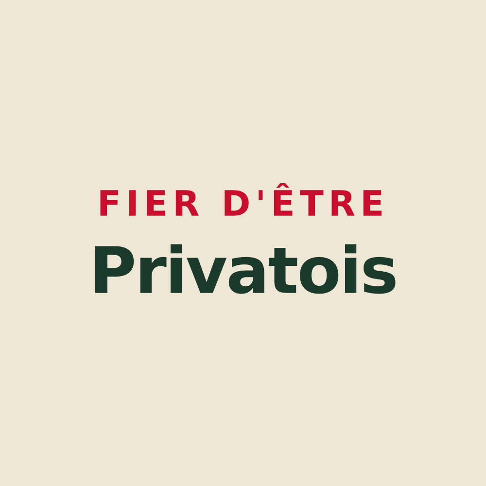 Tote bag « Fier d'être Privatois » — design pour Saint-Privat