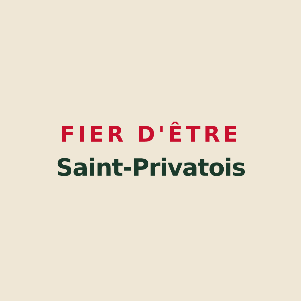Tote bag « Fier d'être Saint-Privatois » — design pour Saint Privat en Périgord