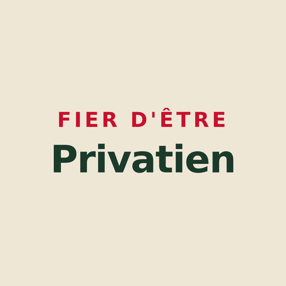 Tote bag « Fier d'être Privatien » — design pour Saint-Privat-la-Montagne
