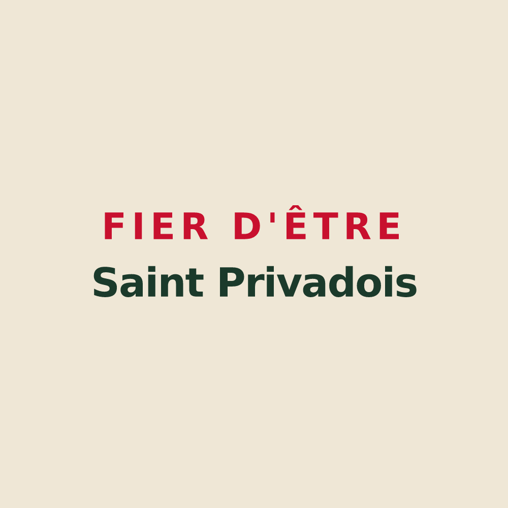 Tote bag « Fier d'être Saint Privadois » — design pour Saint-Privat