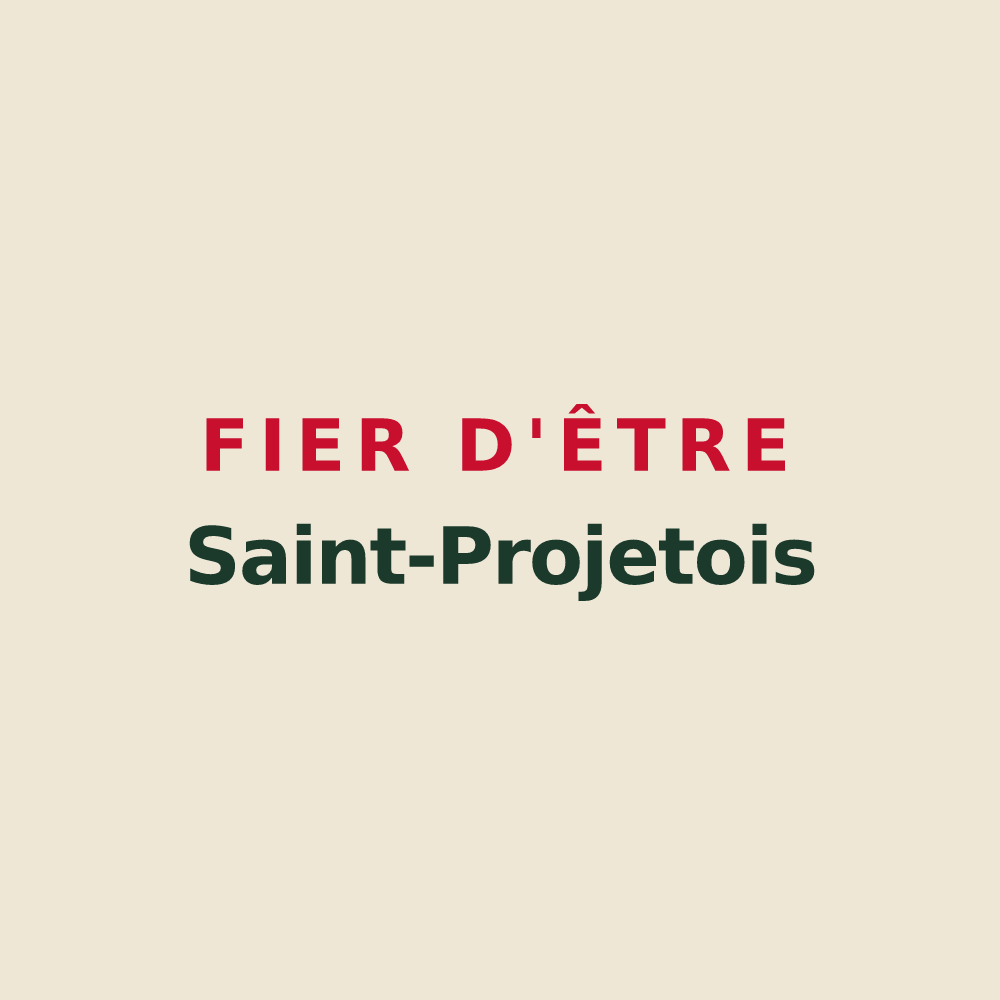 Tote bag « Fier d'être Saint-Projetois » — design pour Saint-Projet