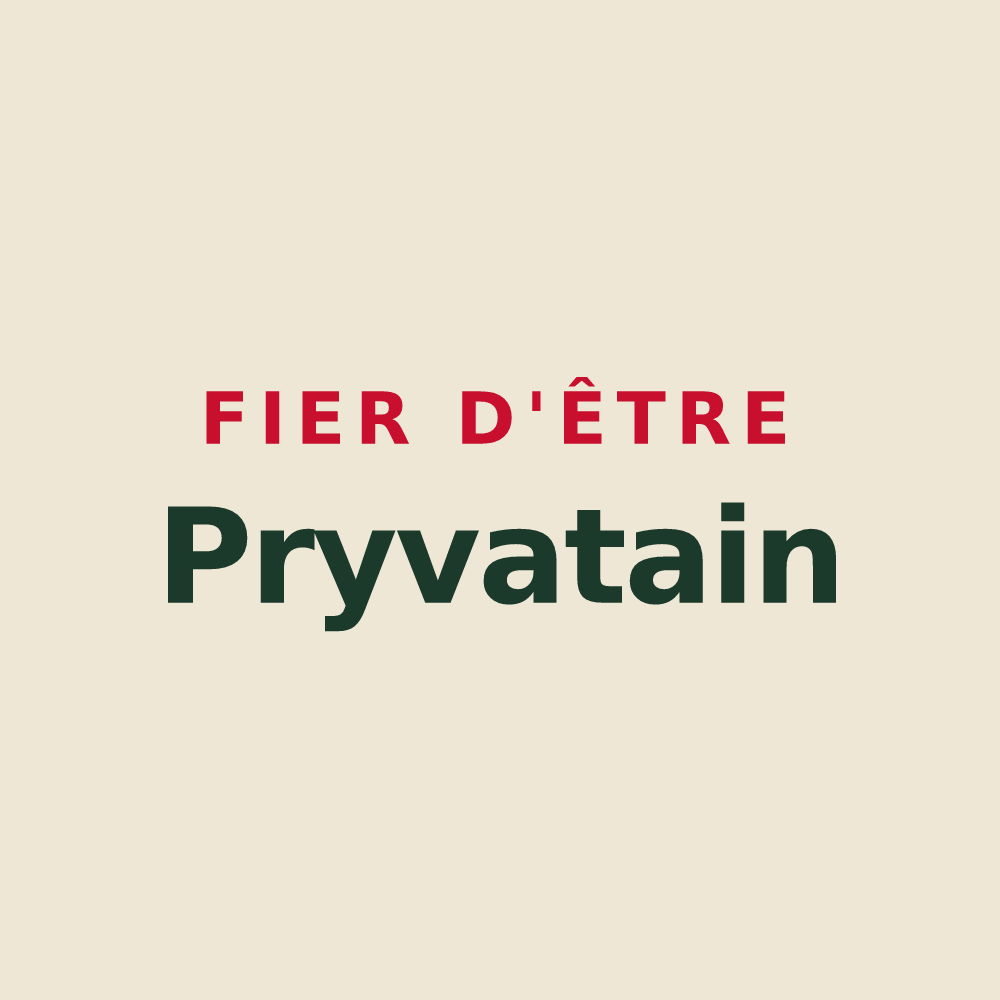Tote bag « Fier d'être Pryvatain » — design pour Saint-Pryvé-Saint-Mesmin