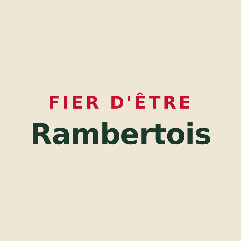 Tote bag « Fier d'être Rambertois » — design pour Saint-Rambert-en-Bugey