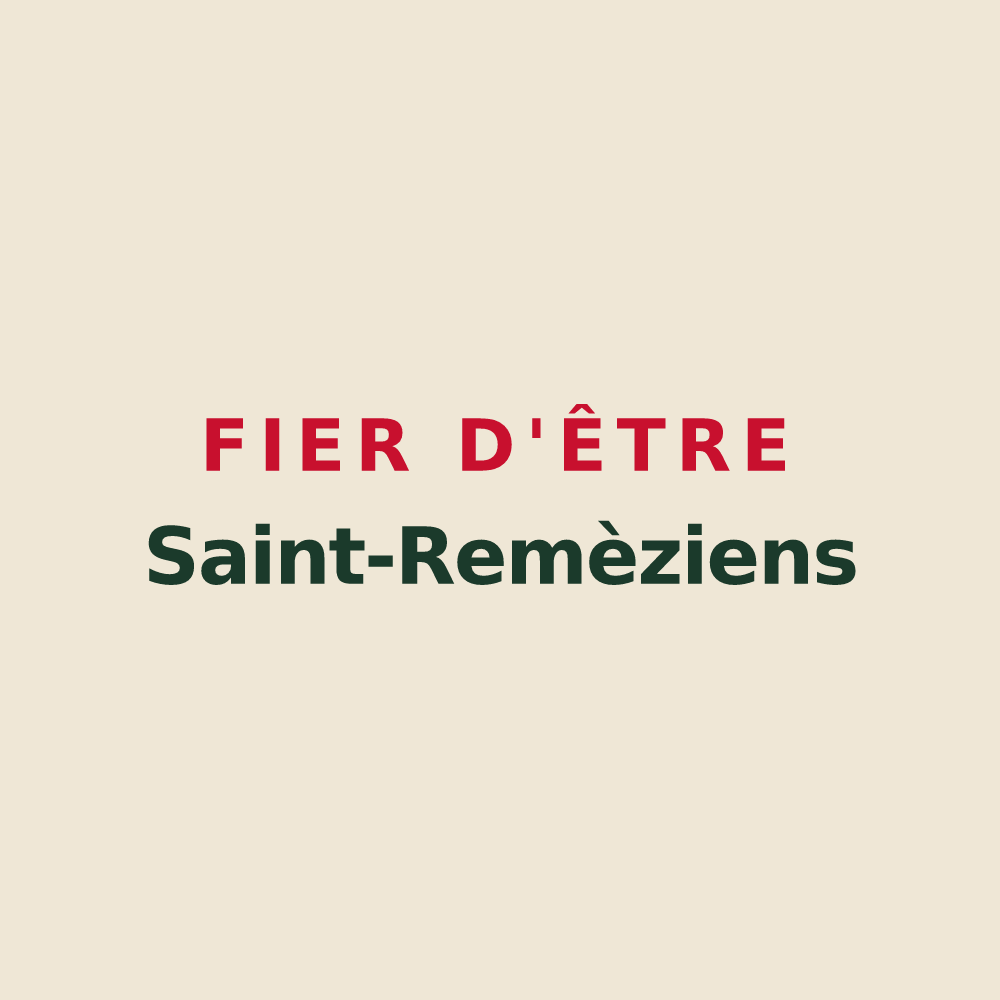 Tote bag « Fier d'être Saint-Remèziens » — design pour Saint-Remèze