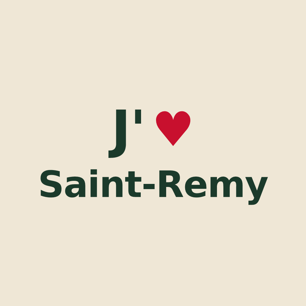 Tote bag personnalisé Saint-Remy — design J'aime Saint-Remy