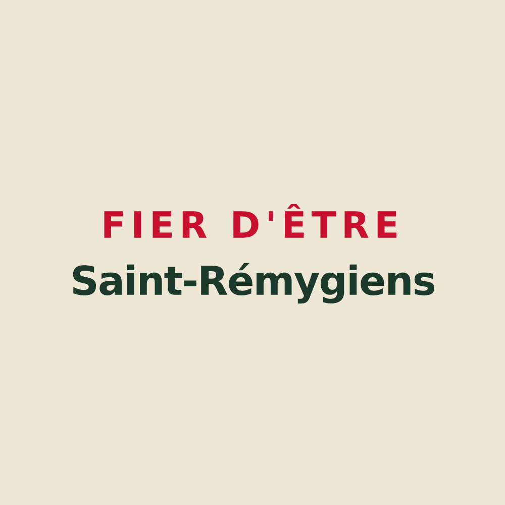 Tote bag « Fier d'être Saint-Rémygiens » — design pour Saint-Rémy-au-Bois