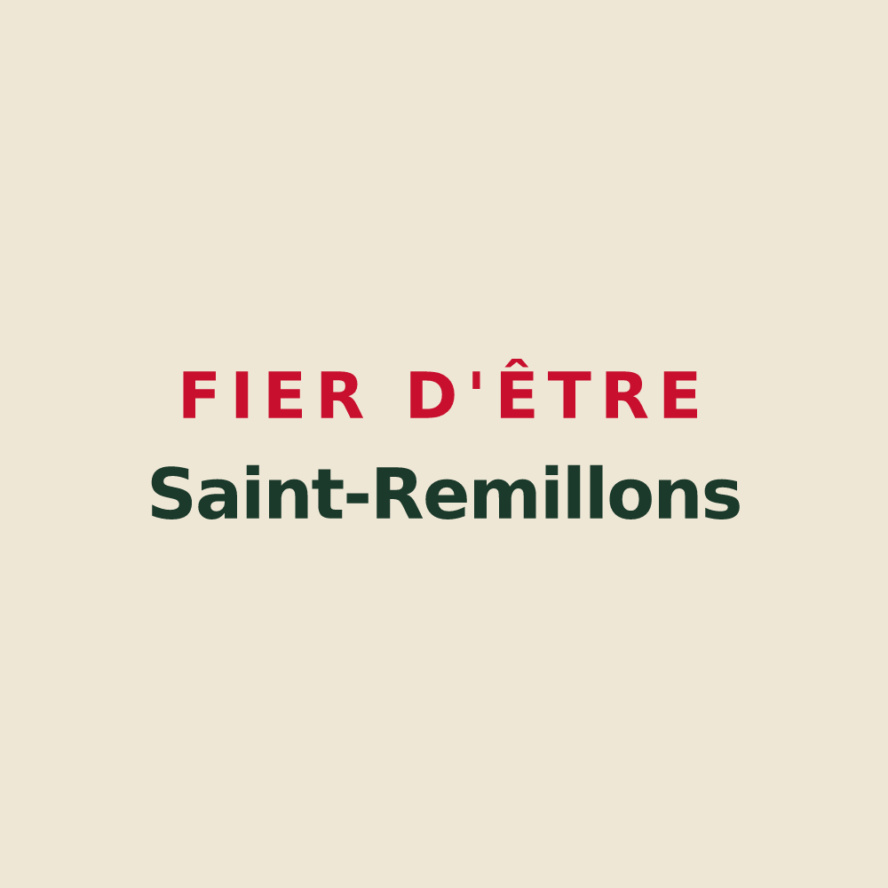 Tote bag « Fier d'être Saint-Remillons » — design pour Saint-Remy-sur-Bussy