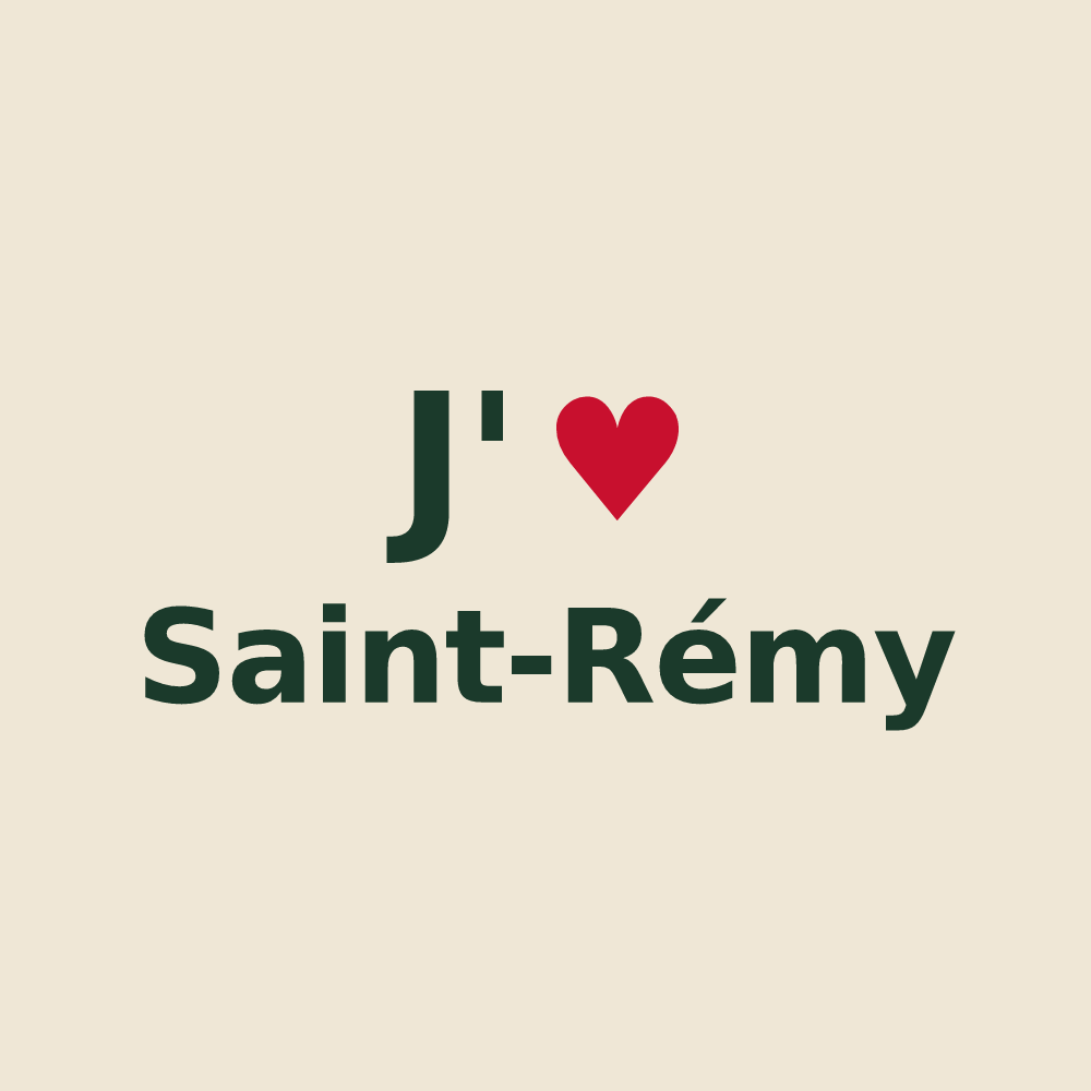 Tote bag personnalisé Saint-Rémy — design J'aime Saint-Rémy