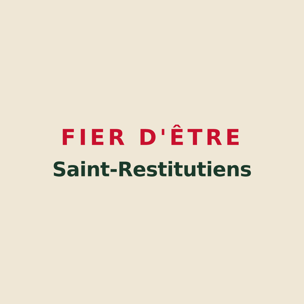 Tote bag « Fier d'être Saint-Restitutiens » — design pour Saint-Restitut
