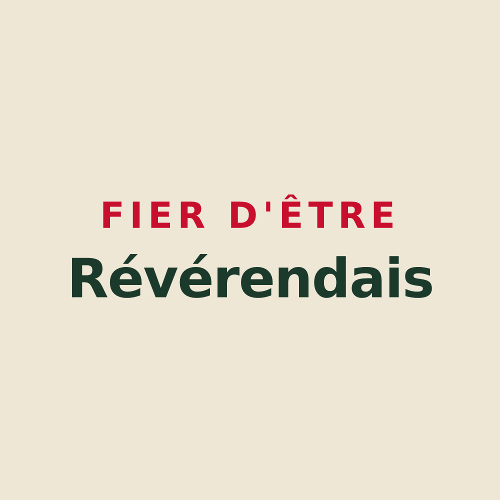 Tote bag « Fier d'être Révérendais » — design pour Saint-Révérend