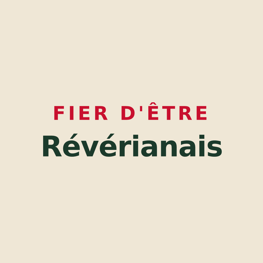 Tote bag « Fier d'être Révérianais » — design pour Saint-Révérien
