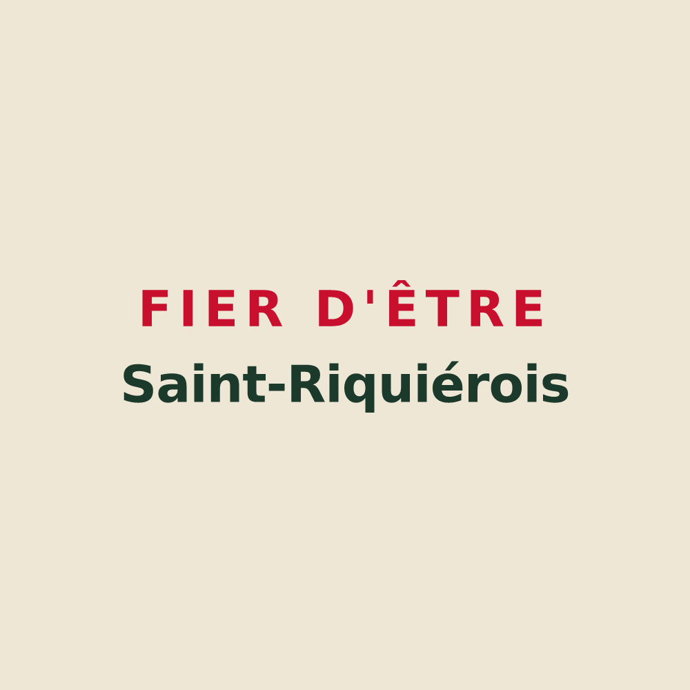 Tote bag « Fier d'être Saint-Riquiérois » — design pour Saint-Riquier-en-Rivière