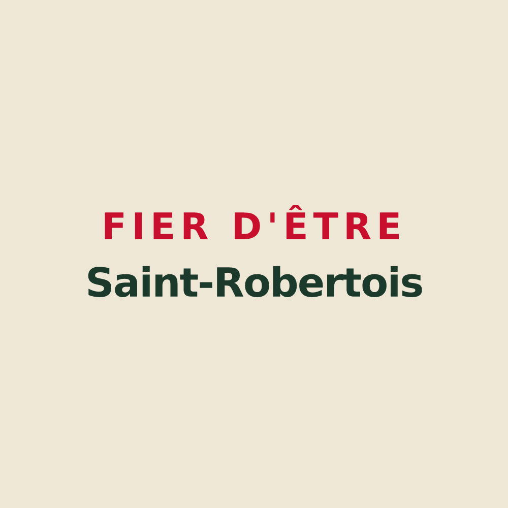Tote bag « Fier d'être Saint-Robertois » — design pour Saint-Robert