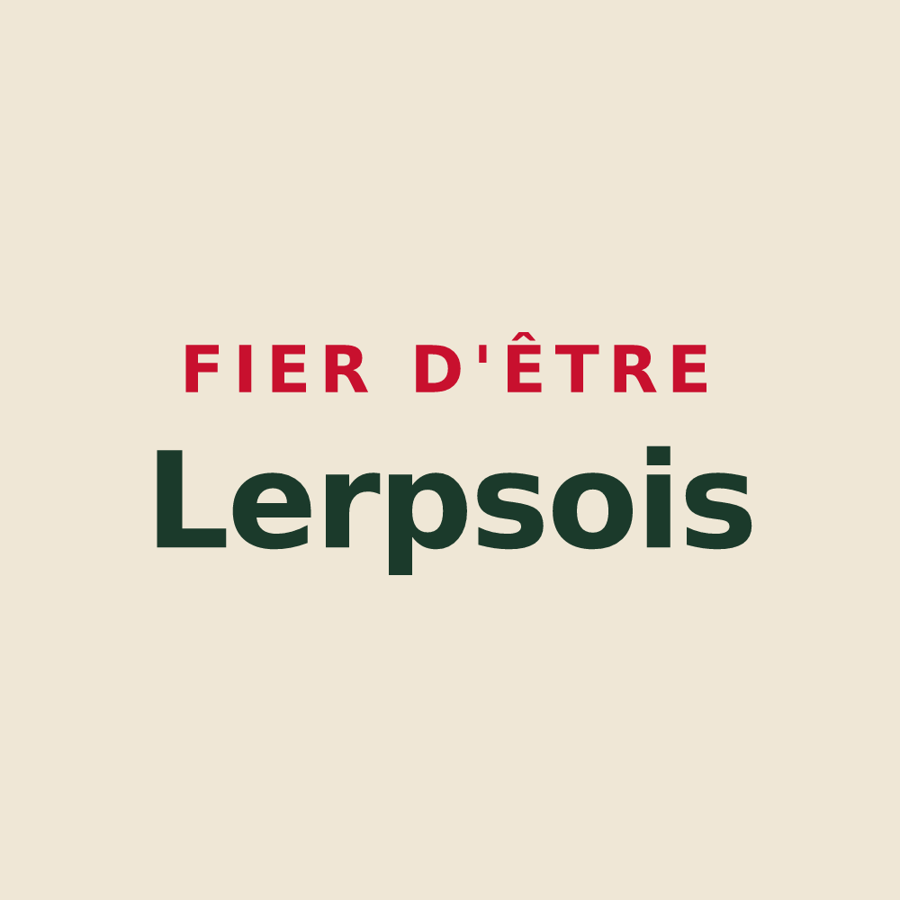Tote bag « Fier d'être Lerpsois » — design pour Saint-Romain-de-Lerps
