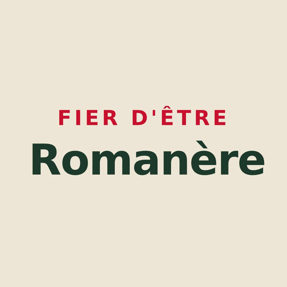 Tote bag « Fier d'être Romanère » — design pour Saint-Romain-en-Gal