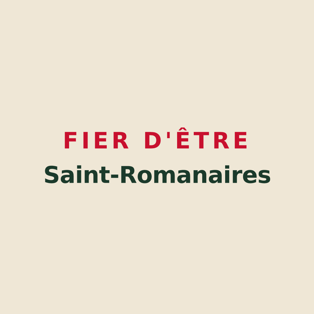 Tote bag « Fier d'être Saint-Romanaires » — design pour Saint-Romain-en-Jarez