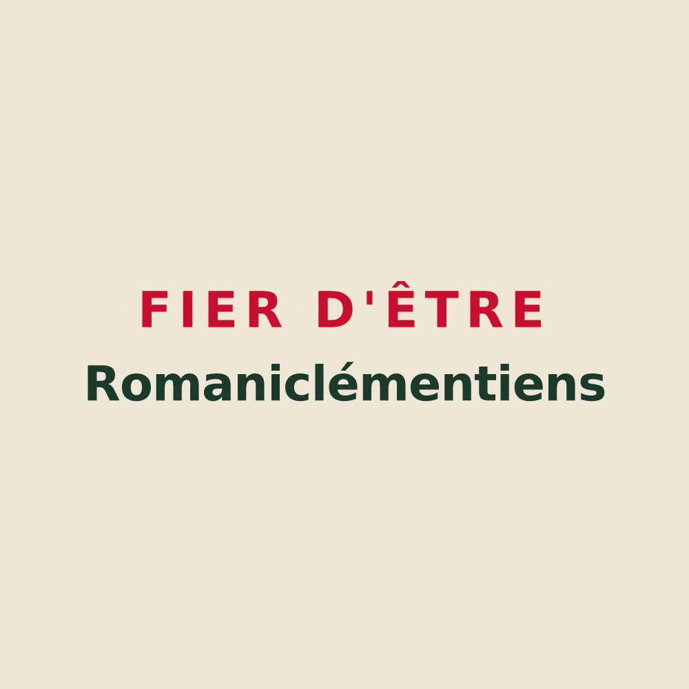 Tote bag « Fier d'être Romaniclémentiens » — design pour Saint-Romain-et-Saint-Clément