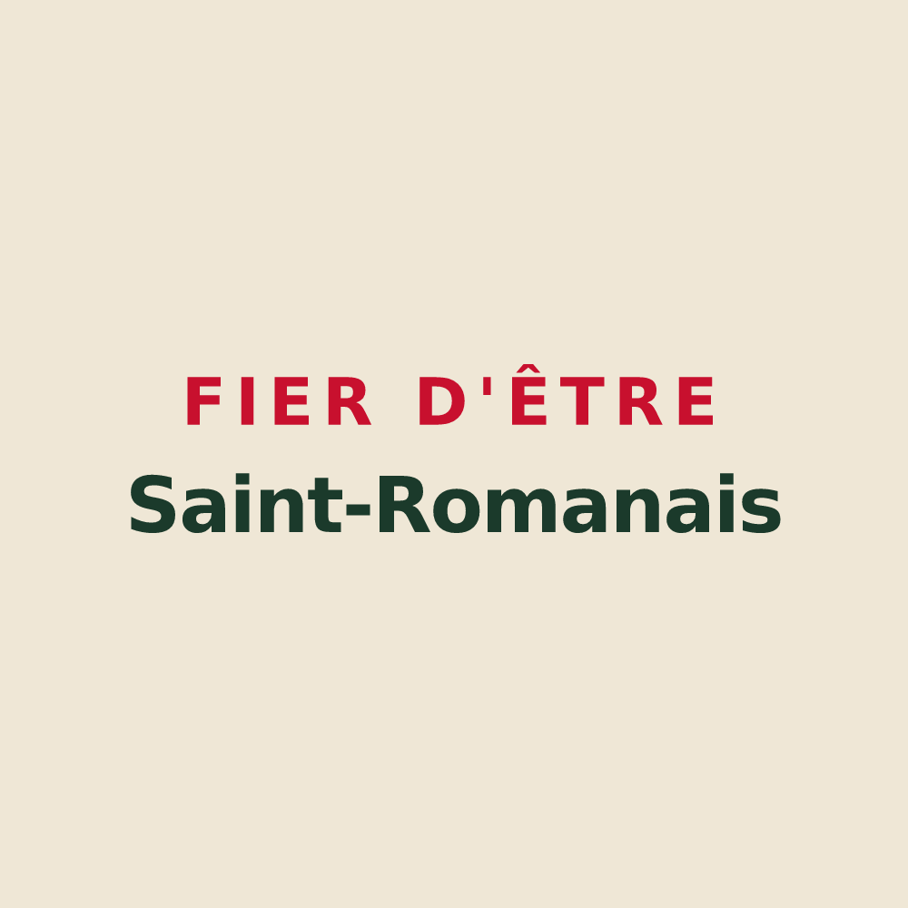 Tote bag « Fier d'être Saint-Romanais » — design pour Saint-Romans