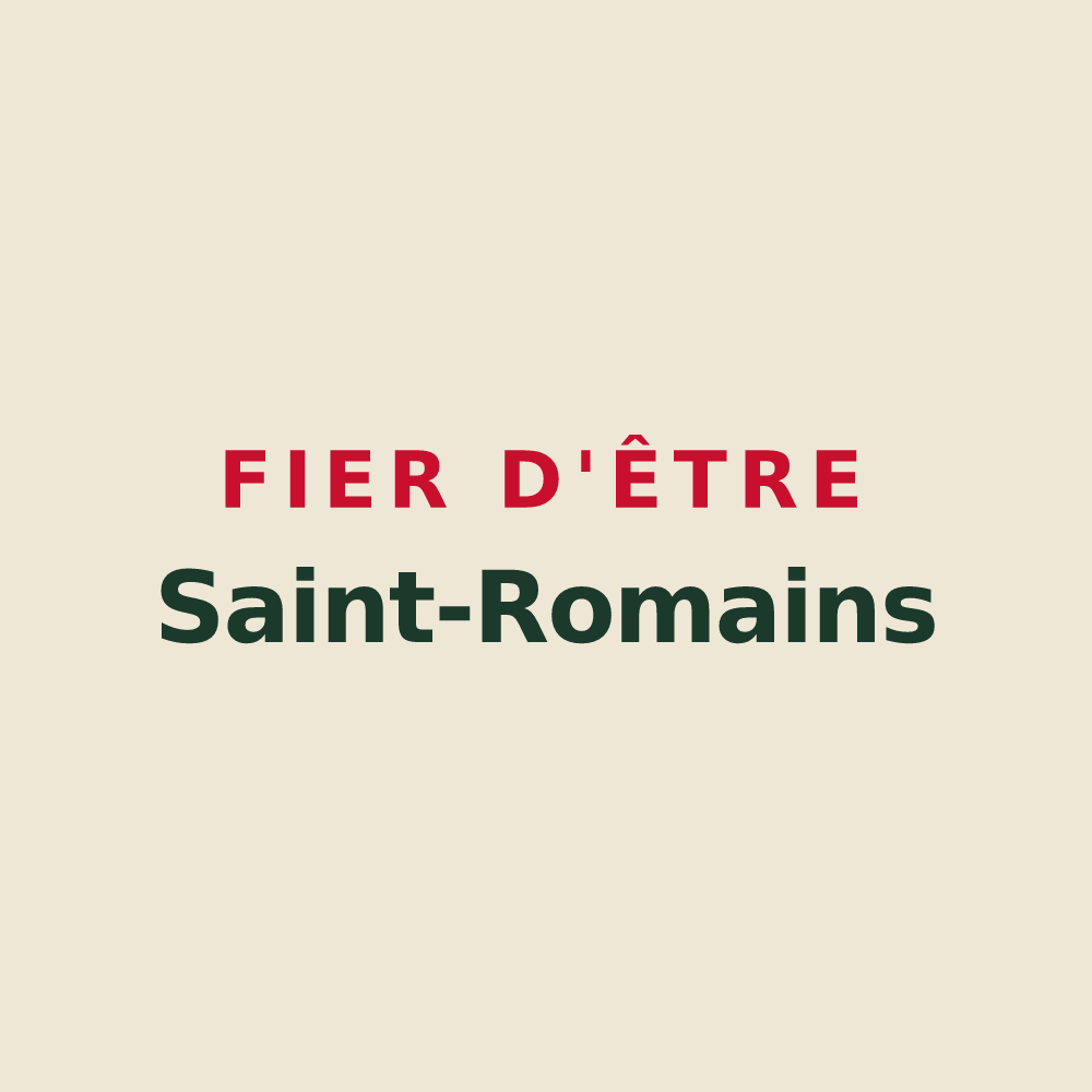 Tote bag « Fier d'être Saint-Romains » — design pour Saint-Rome