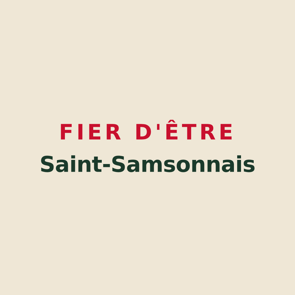 Tote bag « Fier d'être Saint-Samsonnais » — design pour Saint-Samson