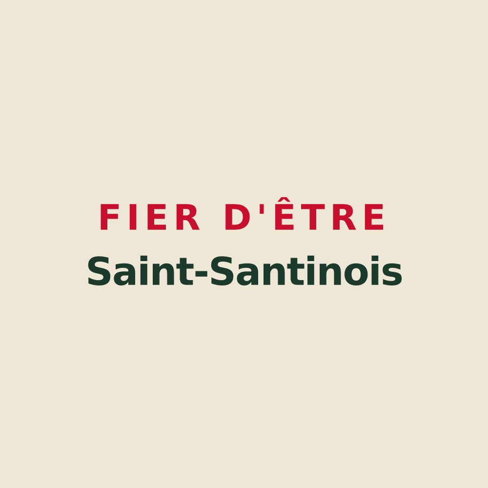 Tote bag « Fier d'être Saint-Santinois » — design pour Saint-Santin-Cantalès