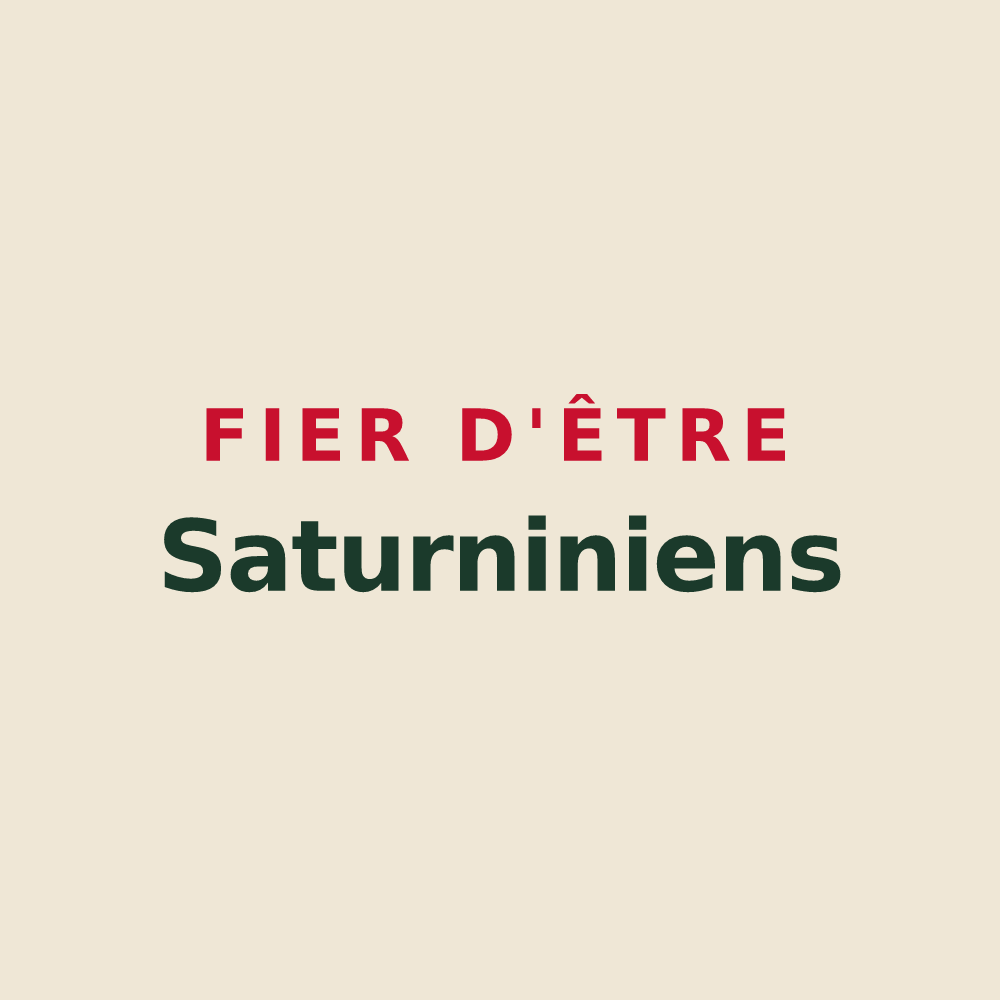 Tote bag « Fier d'être Saturniniens » — design pour Saint-Saturnin