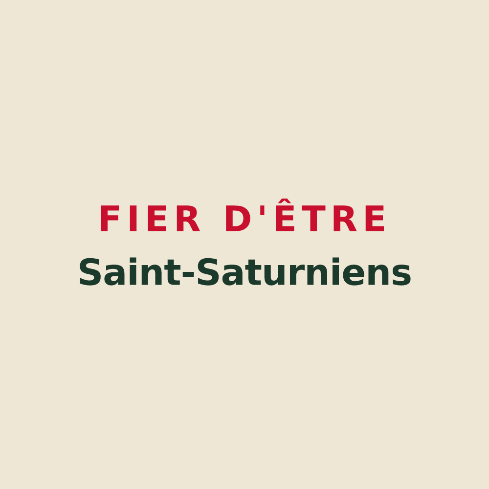Tote bag « Fier d'être Saint-Saturniens » — design pour Saint-Saturnin