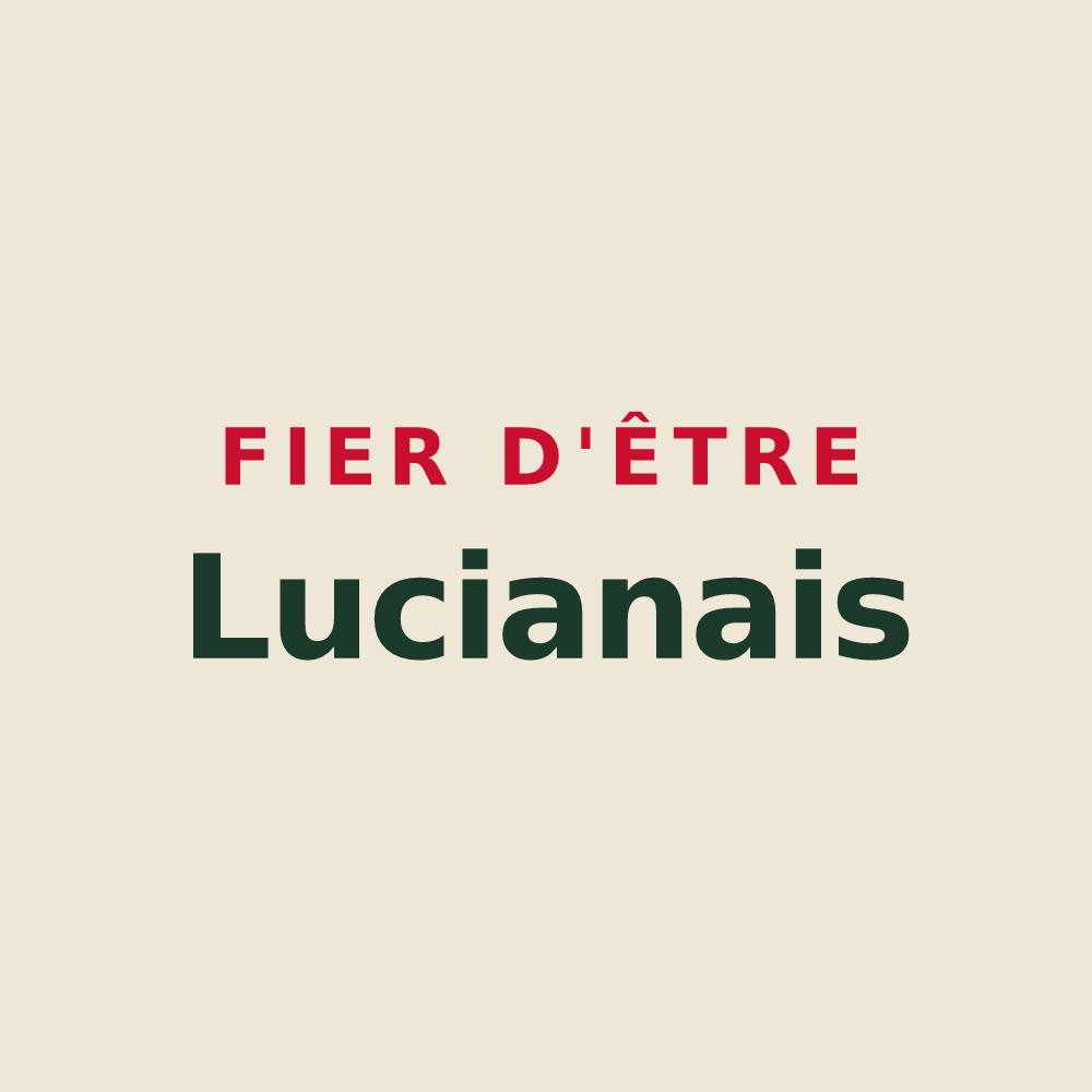 Tote bag « Fier d'être Lucianais » — design pour Saint-Saturnin-de-Lucian