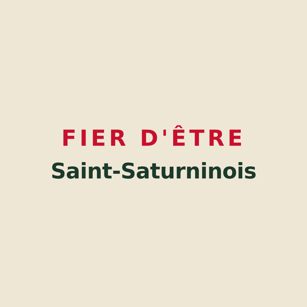 Tote bag « Fier d'être Saint-Saturninois » — design pour Saint-Saturnin-lès-Avignon