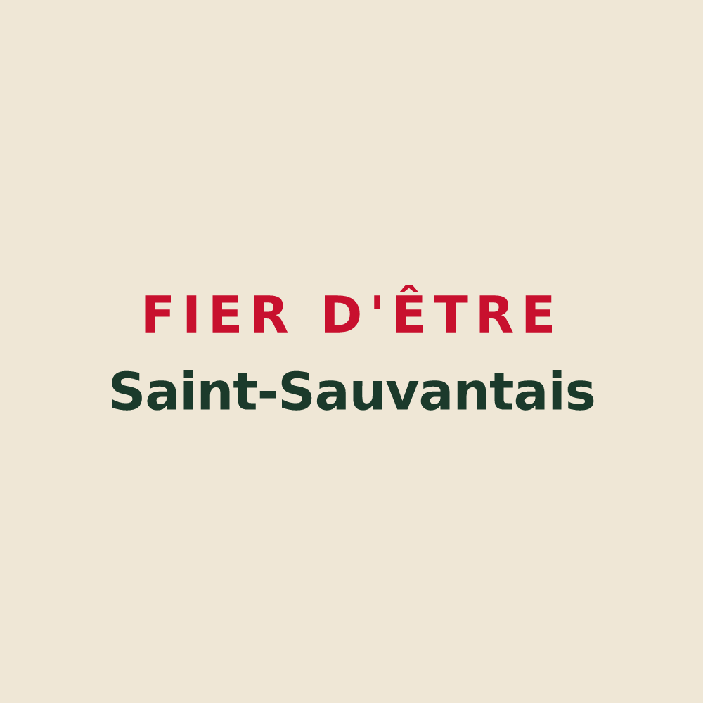 Tote bag « Fier d'être Saint-Sauvantais » — design pour Saint-Sauvant