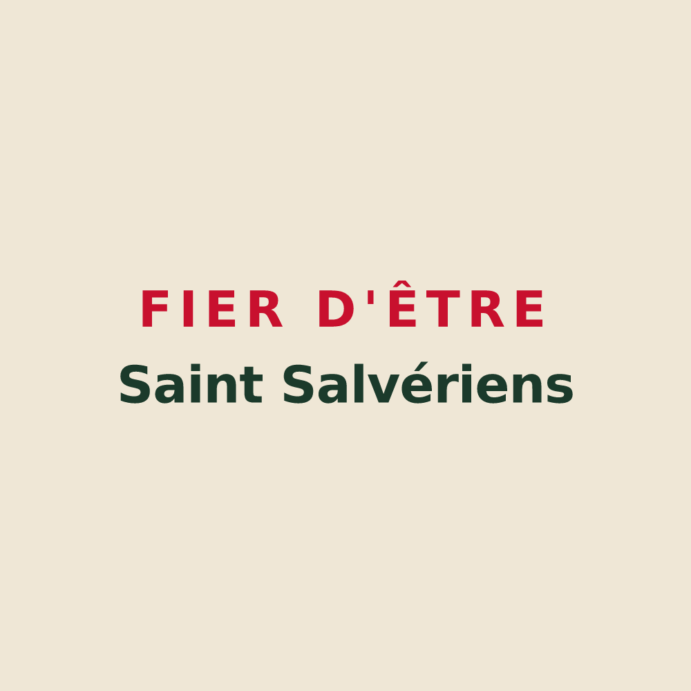 Tote bag « Fier d'être Saint Salvériens » — design pour Saint-Sauveur