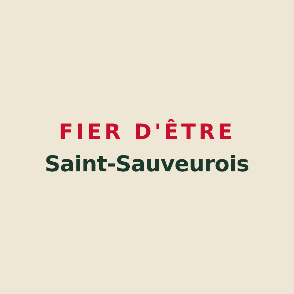 Tote bag « Fier d'être Saint-Sauveurois » — design pour Saint-Sauveur-de-Puynormand