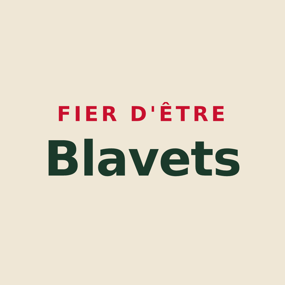 Tote bag « Fier d'être Blavets » — design pour Saint-Sauveur-sur-Tinée