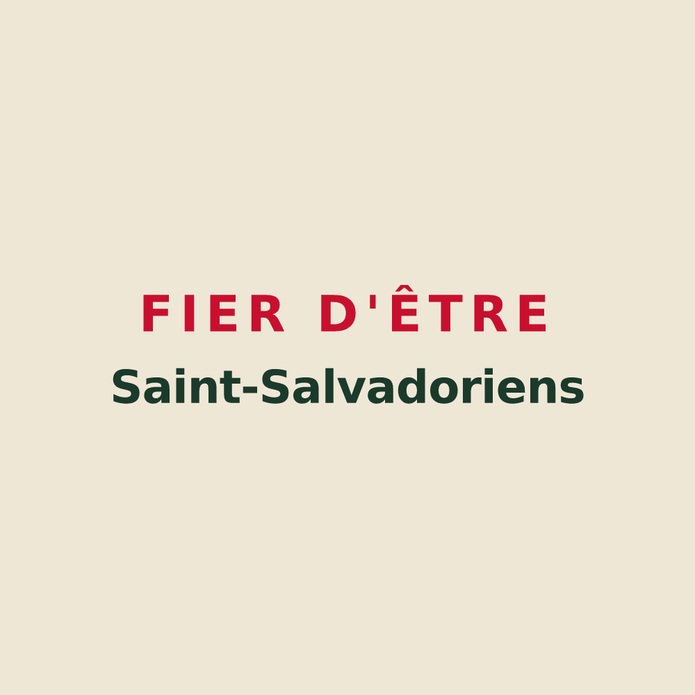 Tote bag « Fier d'être Saint-Salvadoriens » — design pour Saint-Sauveur