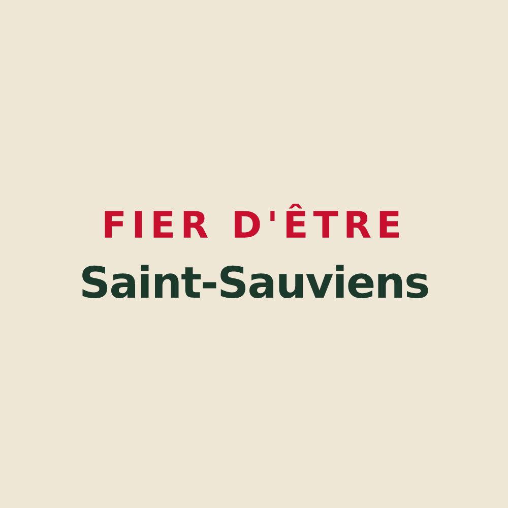 Tote bag « Fier d'être Saint-Sauviens » — design pour Saint-Sauvy