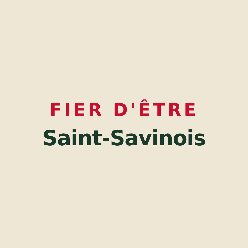 Tote bag « Fier d'être Saint-Savinois » — design pour Saint-Savin