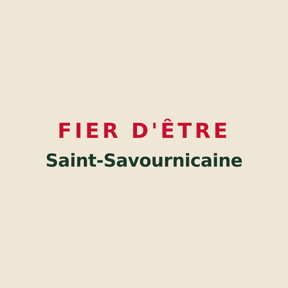 Tote bag « Fier d'être Saint-Savournicaine » — design pour Saint-Savournin