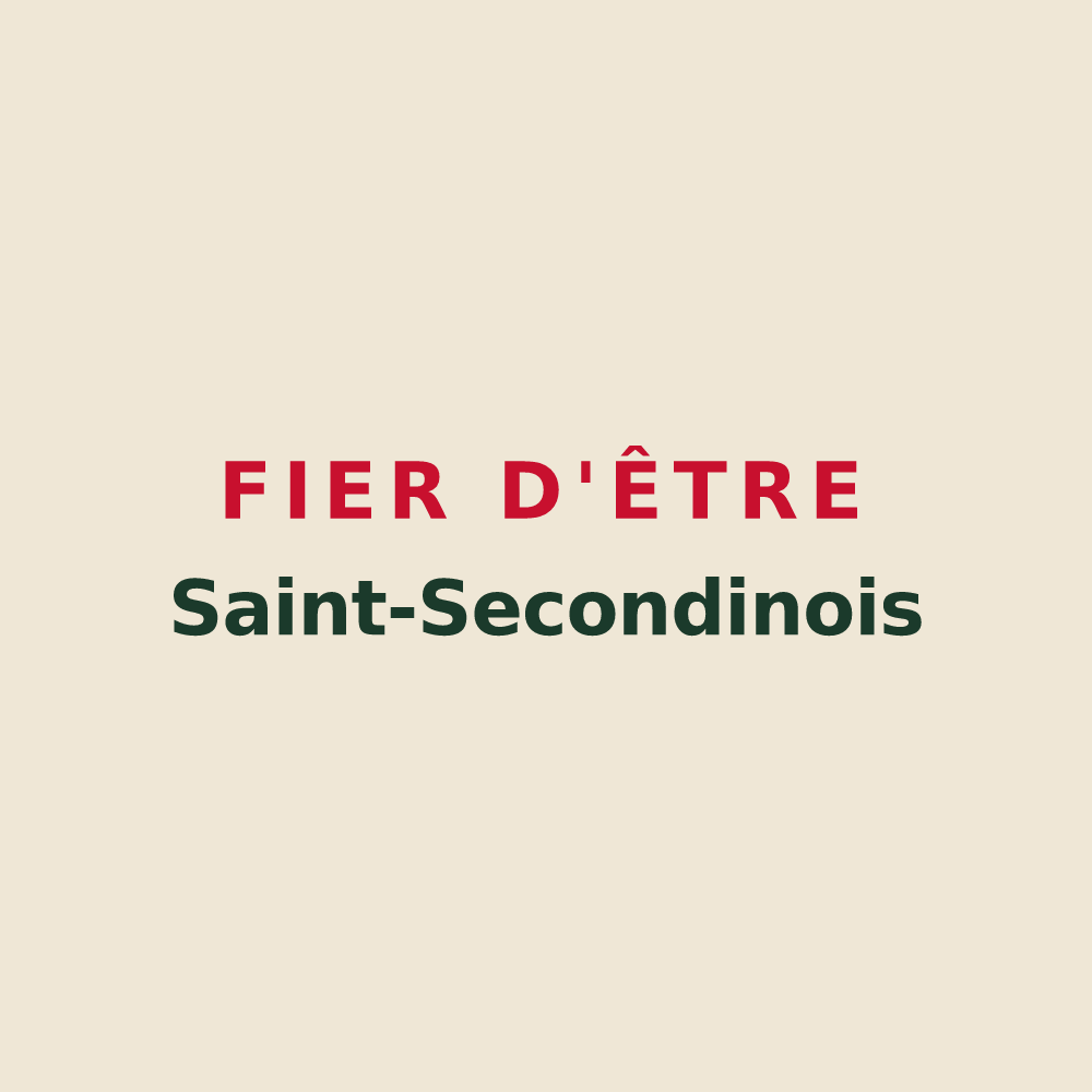 Tote bag « Fier d'être Saint-Secondinois » — design pour Saint-Secondin