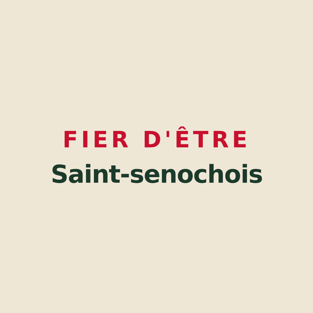 Tote bag « Fier d'être Saint-senochois » — design pour Saint-Senoch