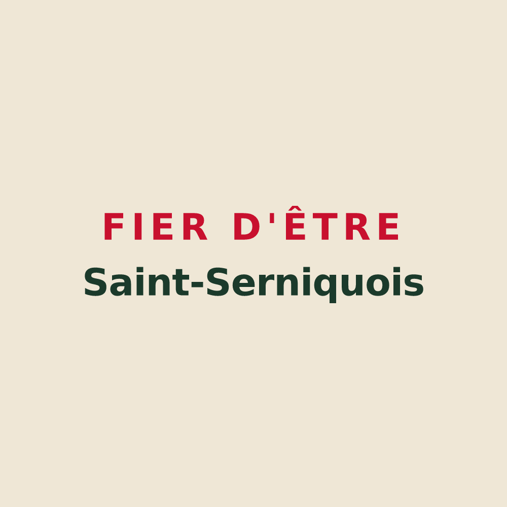 Tote bag « Fier d'être Saint-Serniquois » — design pour Saint-Sernin
