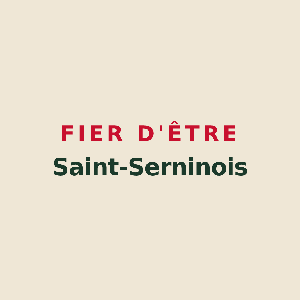 Tote bag « Fier d'être Saint-Serninois » — design pour Saint-Sernin-lès-Lavaur