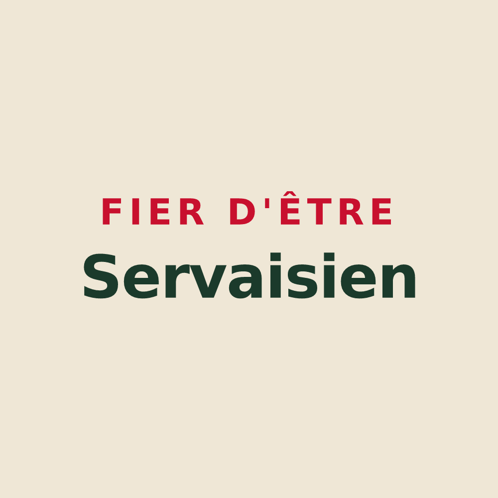 Tote bag « Fier d'être Servaisien » — design pour Saint-Servais