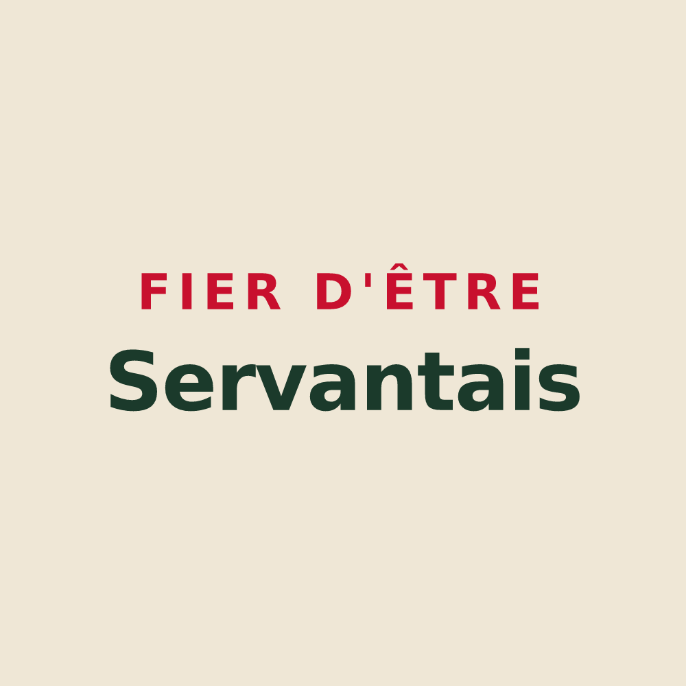 Tote bag « Fier d'être Servantais » — design pour Saint-Servant