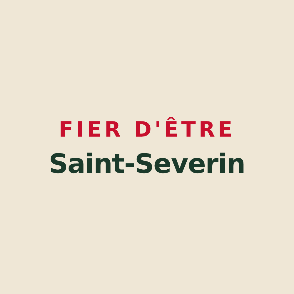 Tote bag « Fier d'être Saint-Severin » — design pour Saint-Sever-de-Saintonge