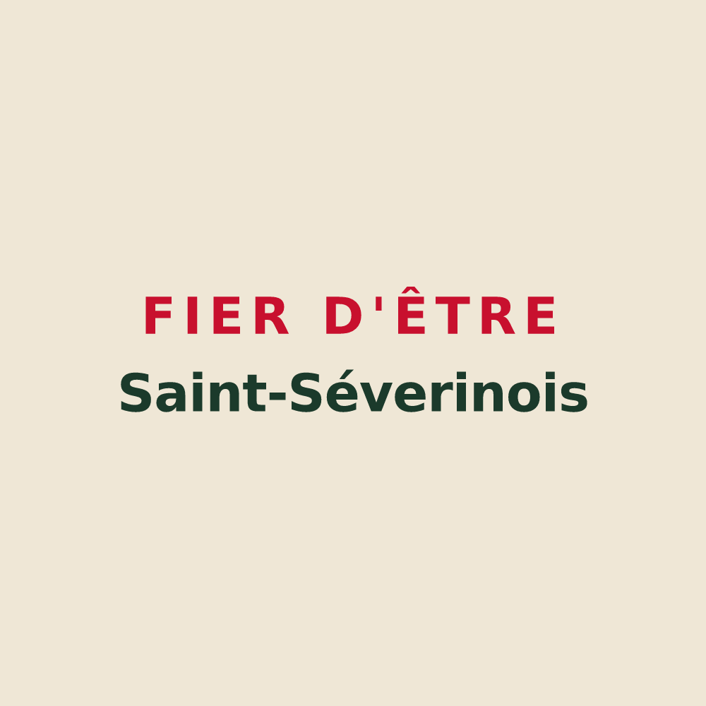 Tote bag « Fier d'être Saint-Séverinois » — design pour Saint-Séverin-sur-Boutonne