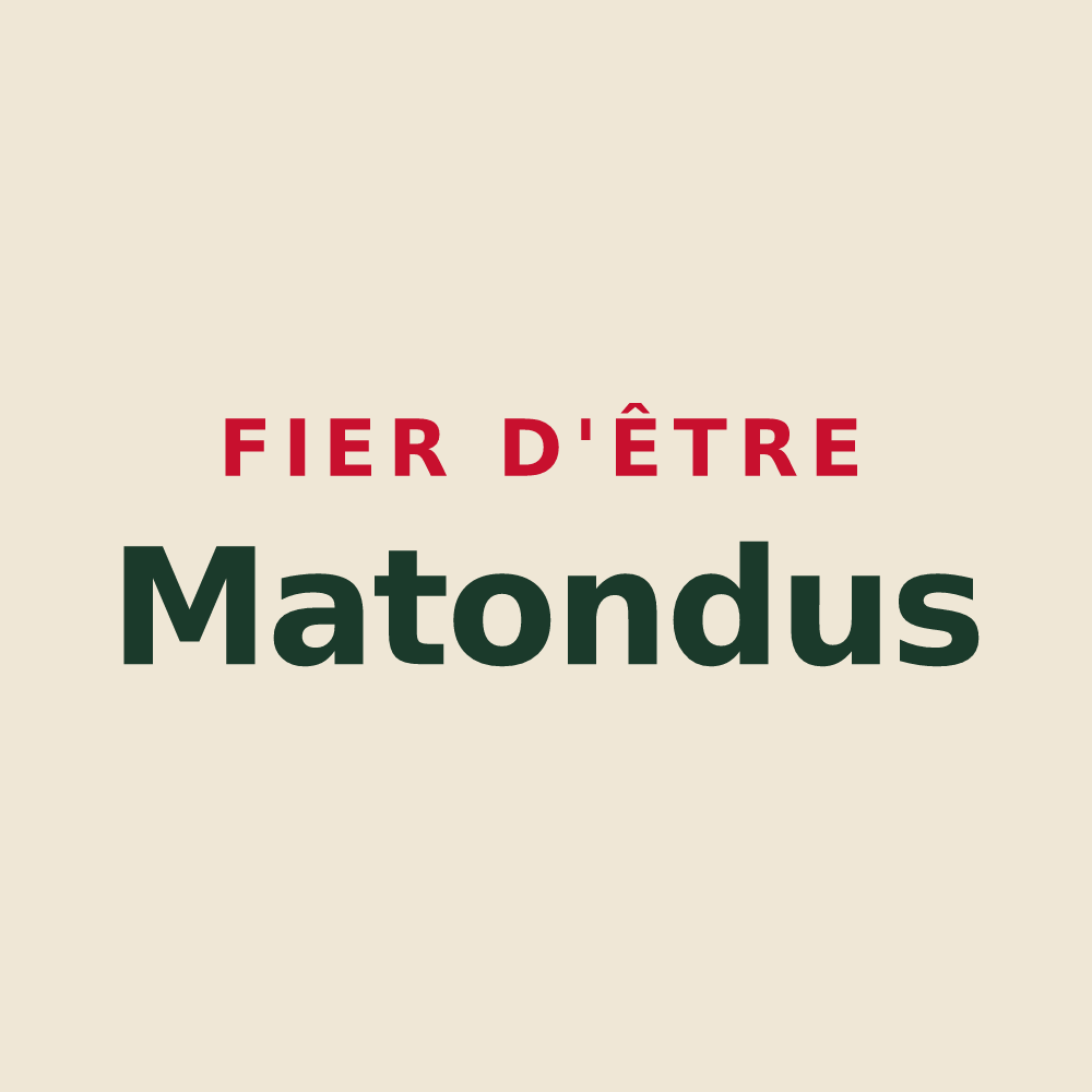 Tote bag « Fier d'être Matondus » — design pour Saint-Sigismond
