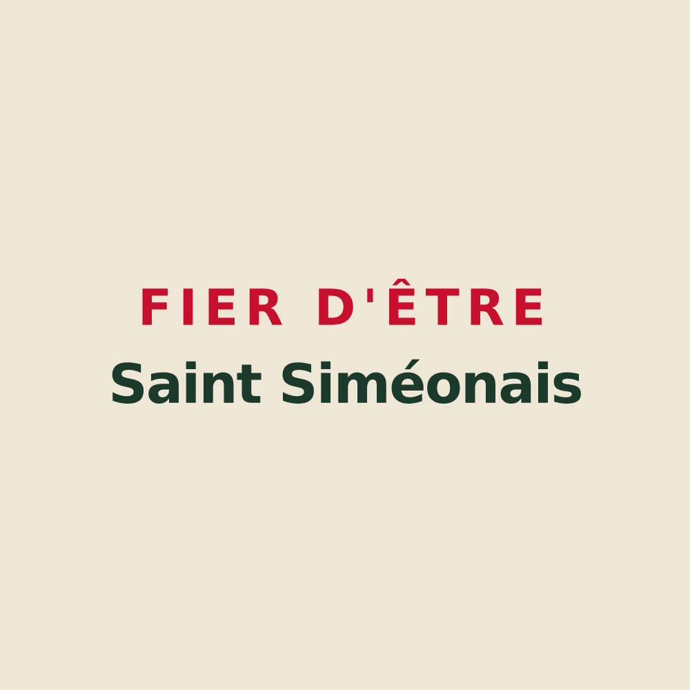 Tote bag « Fier d'être Saint Siméonais » — design pour Saint-Siméon