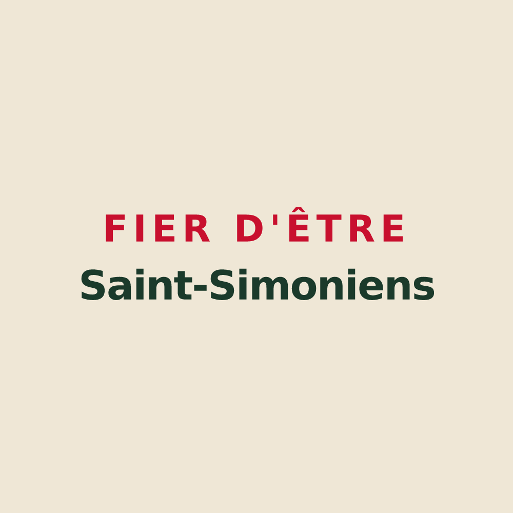 Tote bag « Fier d'être Saint-Simoniens » — design pour Saint-Simon