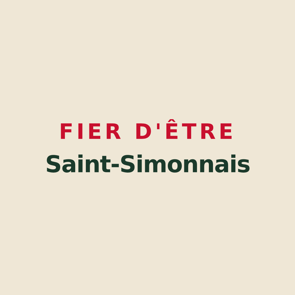 Tote bag « Fier d'être Saint-Simonnais » — design pour Saint-Simon-de-Bordes