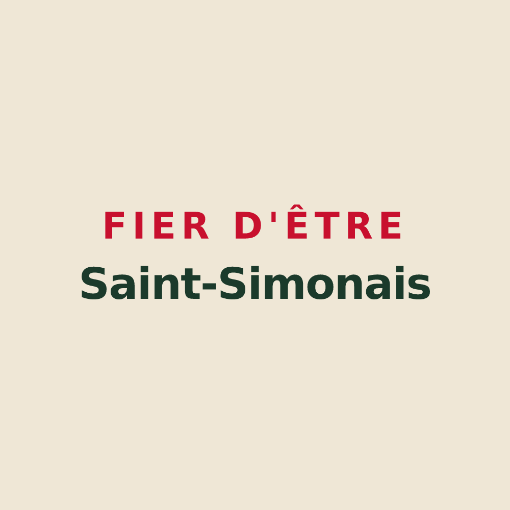 Tote bag « Fier d'être Saint-Simonais » — design pour Saint-Simon-de-Pellouaille